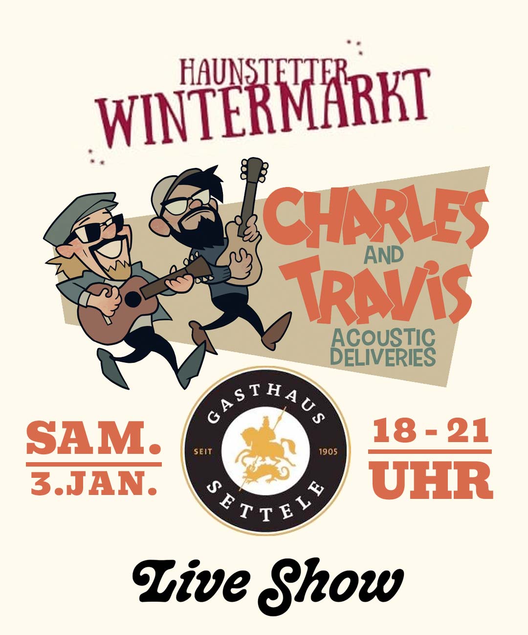 Charles & Travis beim Haunstetter Wintermarkt 2025